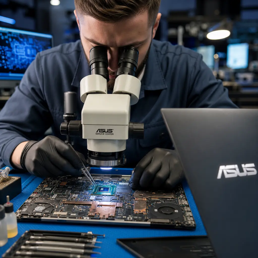 Замена видеокарты ноутбука Asus в Коммунарке