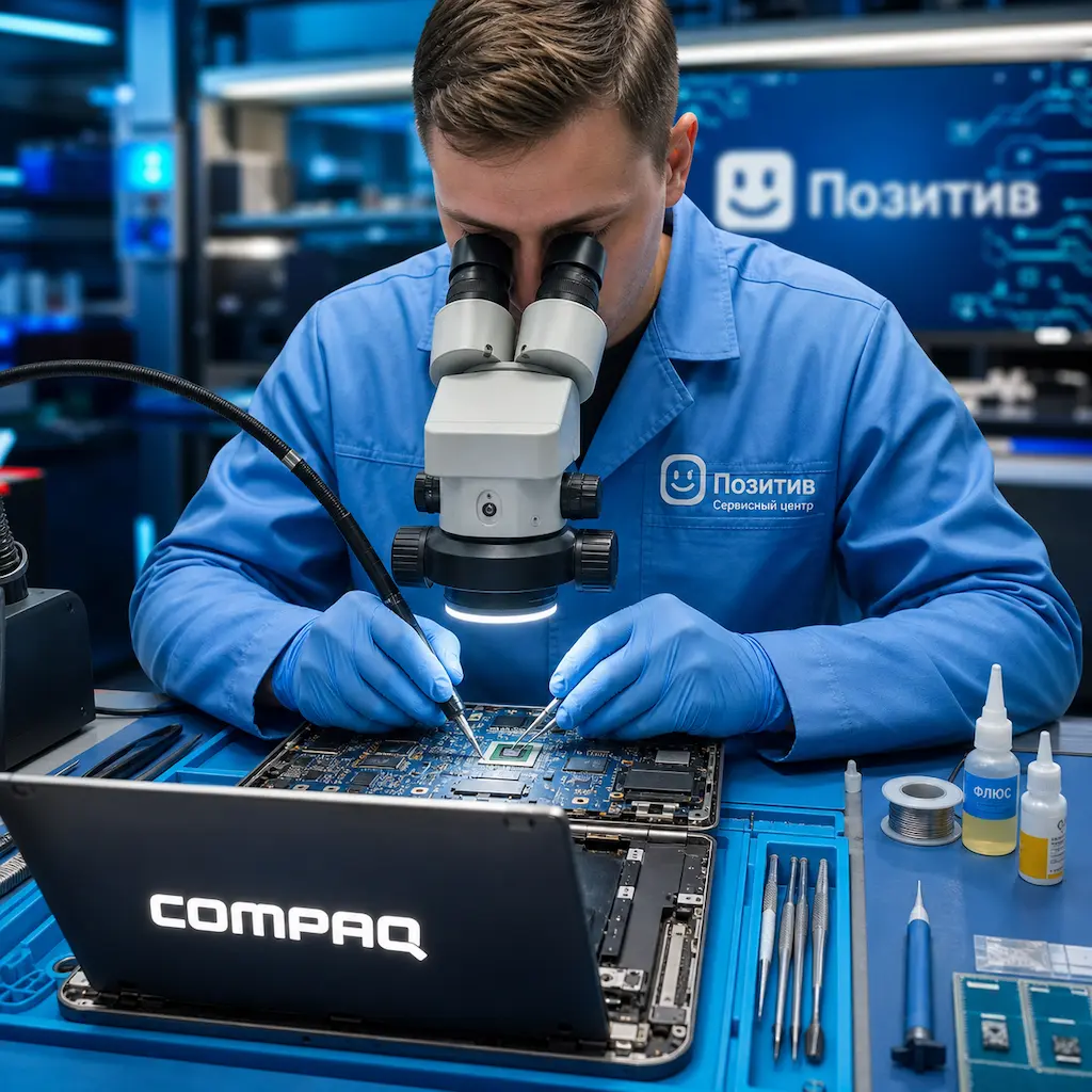 Замена видеокарты ноутбука Compaq в Коммунарке