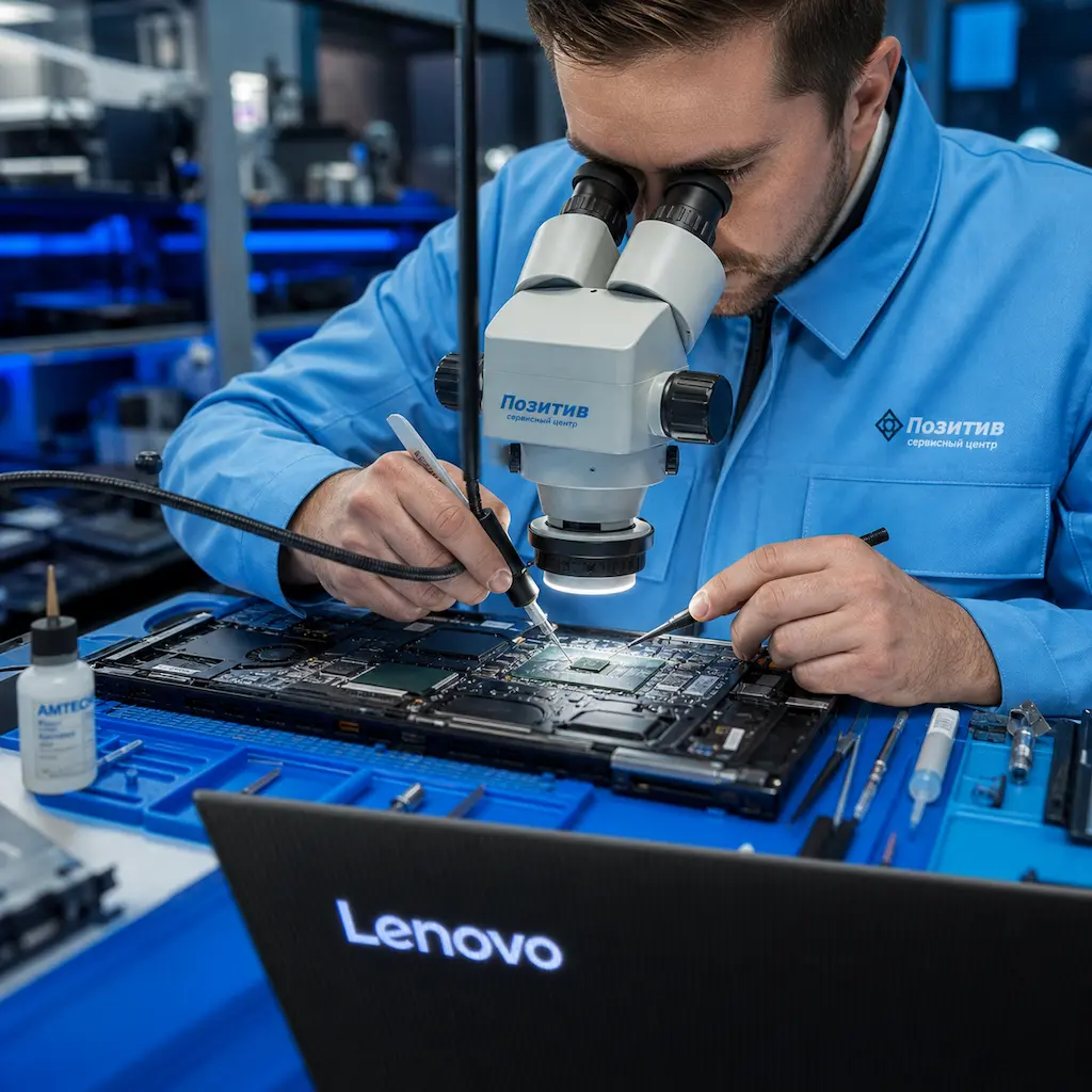 Замена видеокарты ноутбука Lenovo в Коммунарке