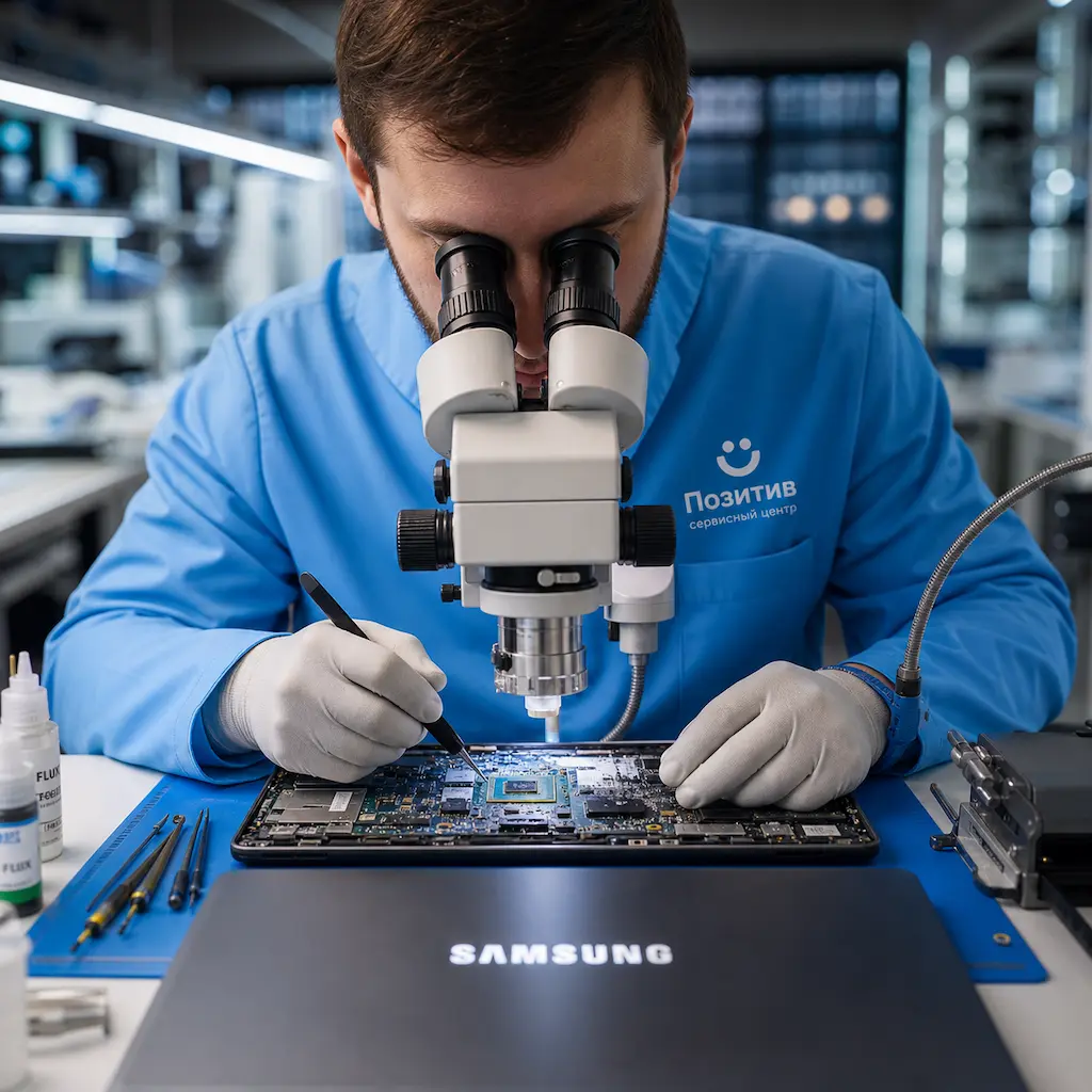 Замена видеокарты ноутбука Samsung в Коммунарке