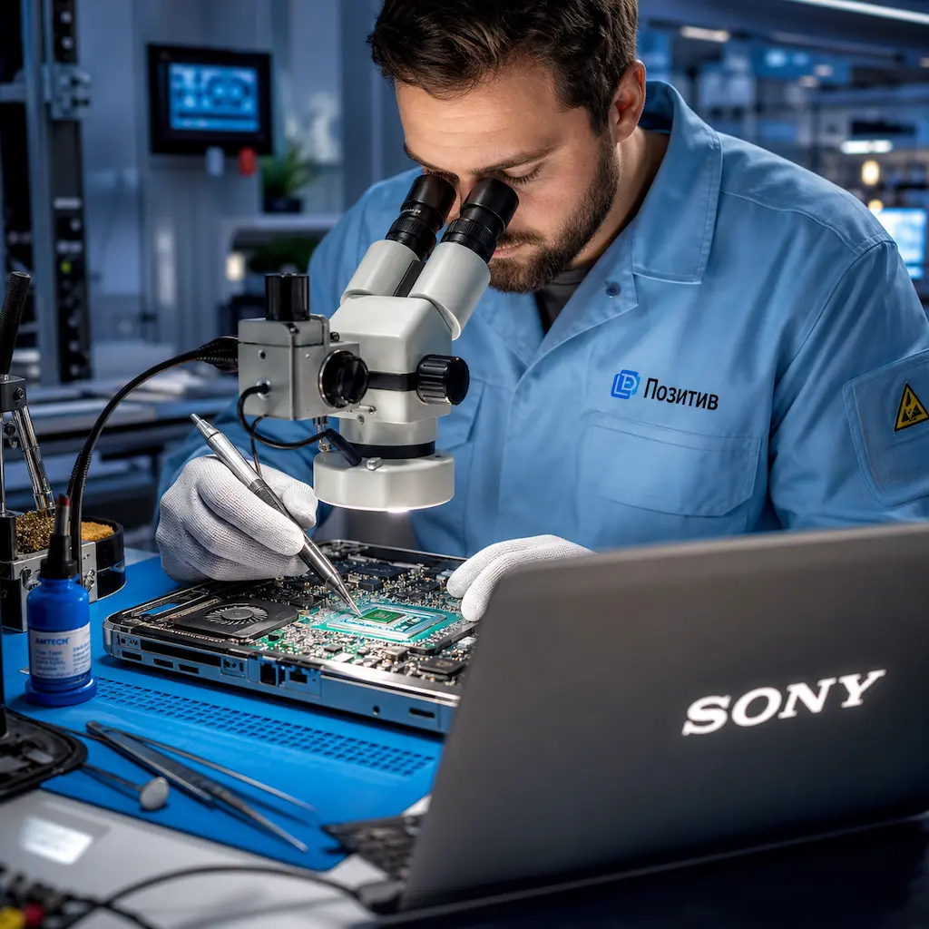 Замена видеокарты ноутбука Sony в Коммунарке