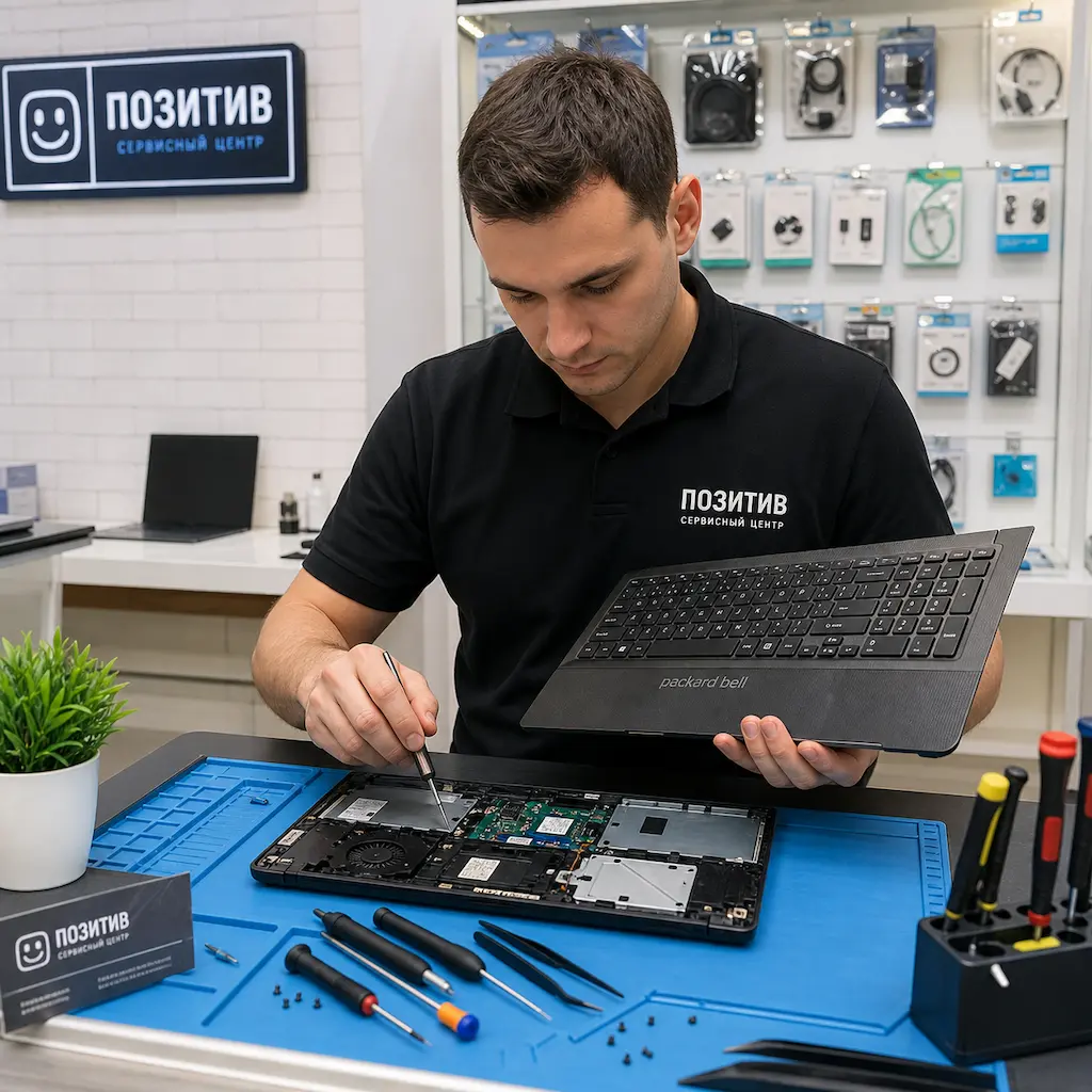заменить клавиатуру на ноутбуке Packard Bell в Коммунарке
