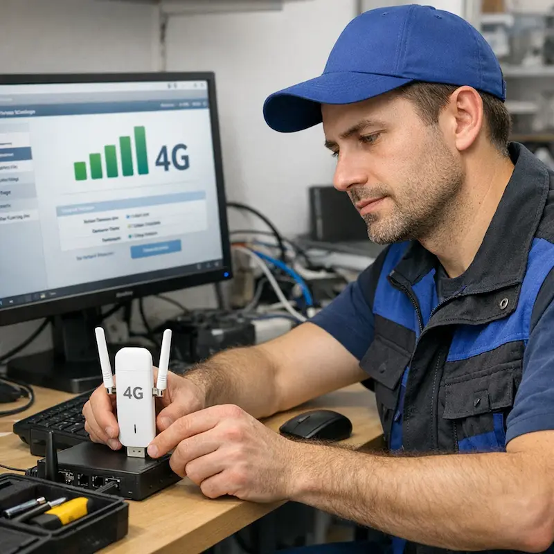 Настройка LTE модема в Коммунарке