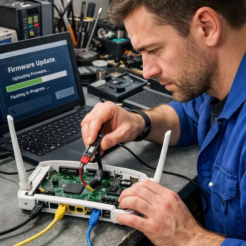 Обновление прошивки роутера в Коммунарке