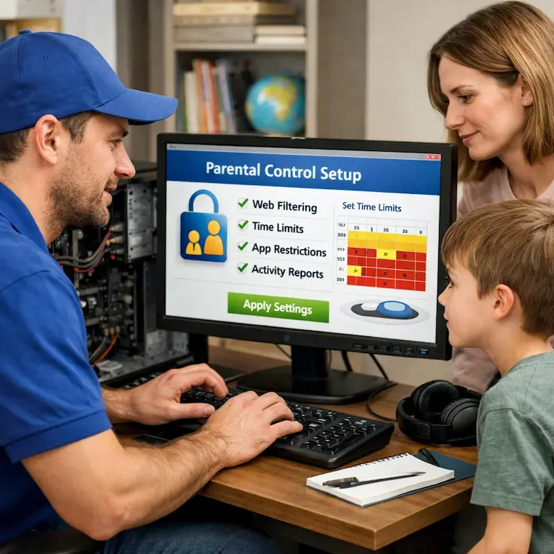 установка родительского контроля в Коммунарке