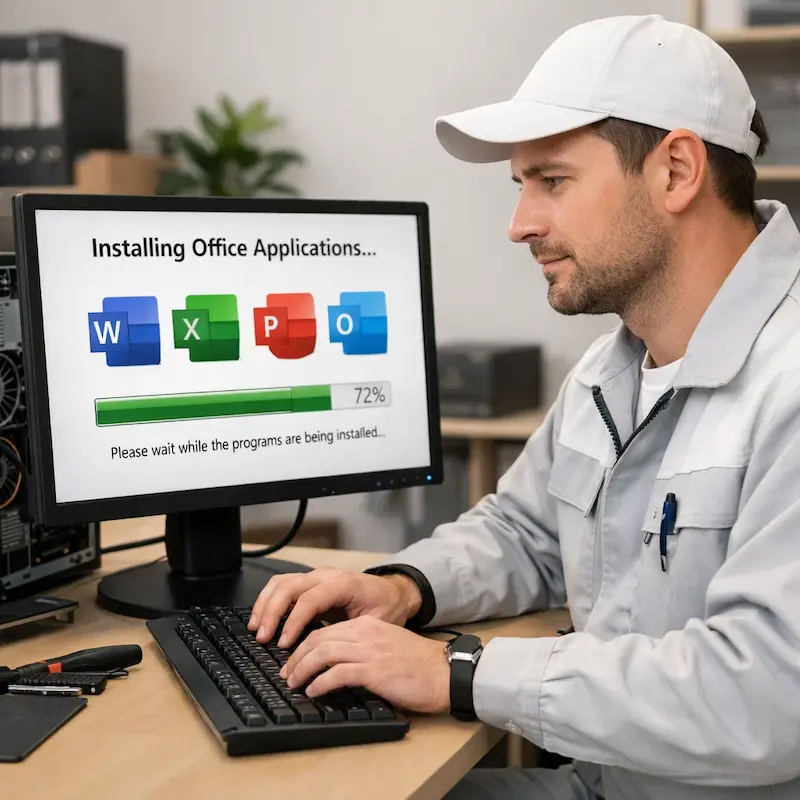 установка офисных программ на компьютер в Коммунарке