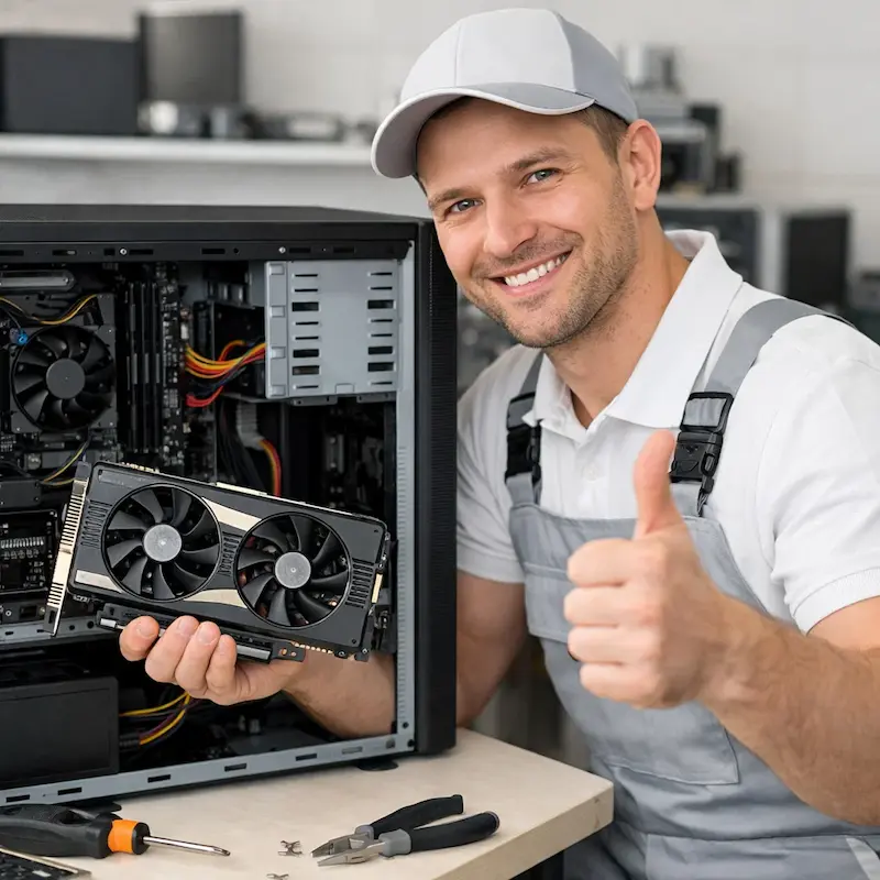 Замена видеокарты ПК в Коммунарке