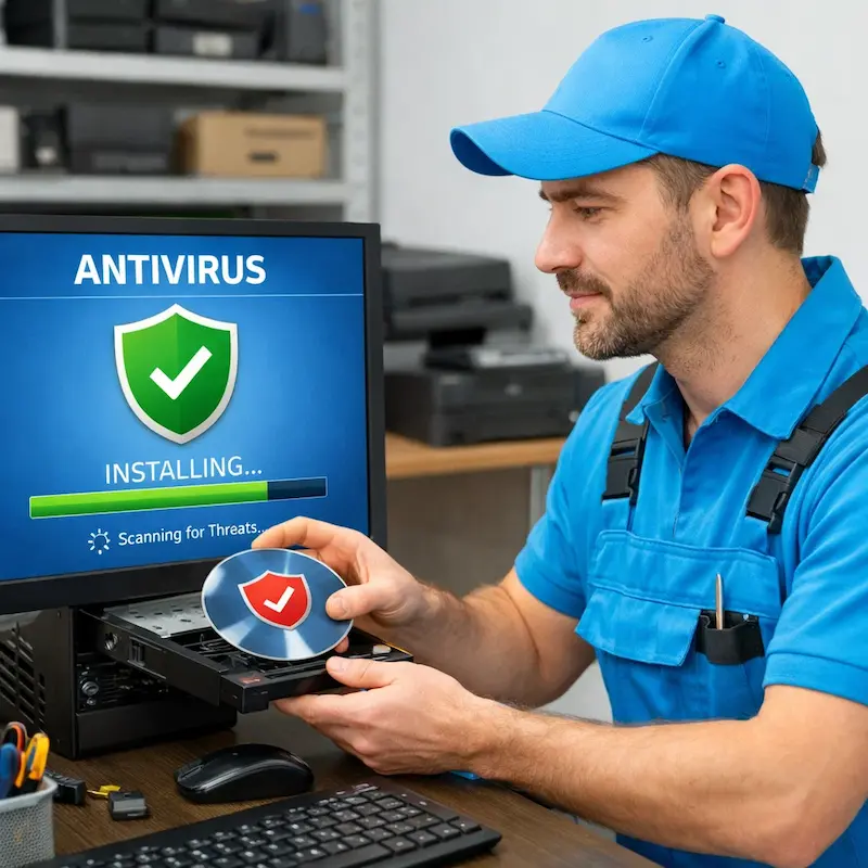 Установка антивируса в Коммунарке на дому