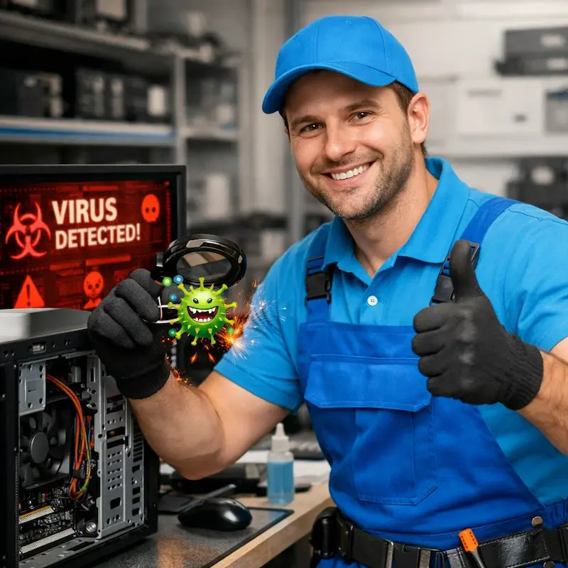 Удаление вирусов с компьютера в Коммунарке